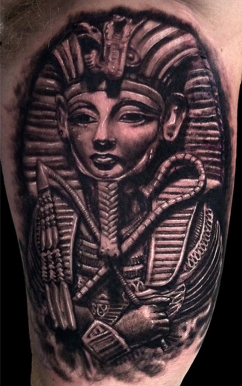 king tutankhamun by Timothy B Boor: TattooNOW